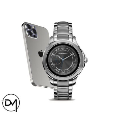 Emporio Armani Men's Stainless Steel Touch Screen Smart Watch - Image 2