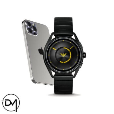 Emporio Armani Men's Stainless Steel Touchscreen Smartwatch Black - Image 2