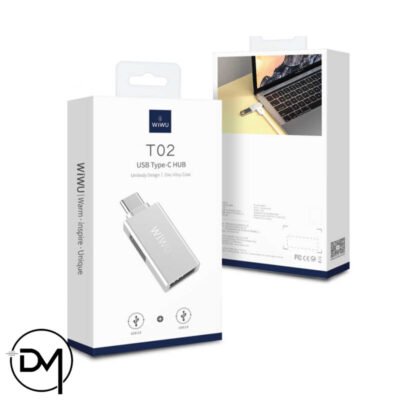 4 WIWU T02, USB Type-C HUB ( contain USB 3.0 and USB 2.0)  For Macbook, Zinc Alloy Case - Image 5