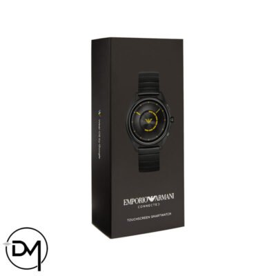 Emporio Armani Men's Stainless Steel Touchscreen Smartwatch Black - Image 4