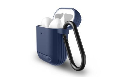 WiWU APC005 Airpods Cover Case Shockproof Protective with Keychain (black) - Image 2