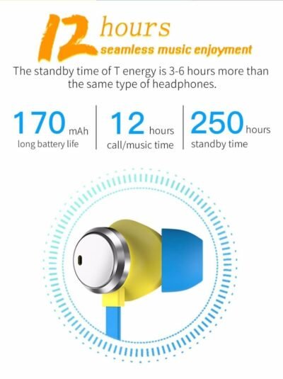 ⁦سماعة رأس Bluedio T Energy Powerful Neckband Headphone⁩ - الصورة ⁦3⁩