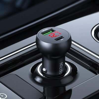 ⁦ماكدودو Mcdodo CC-7030 شاحن سيارة 2 مخرج Type-C+USB شاشة ديجيتال 45W⁩ - الصورة ⁦2⁩