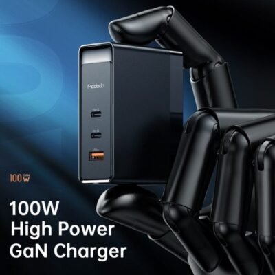 Mcdodo CH-810, GaN 100W 3 Ports Fast Charger , 2Type-C+USB, Black - Image 2