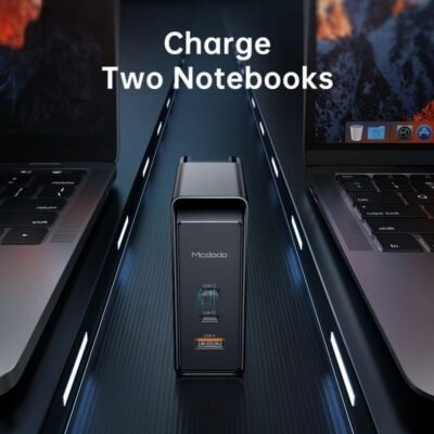 Mcdodo CH-810, GaN 100W 3 Ports Fast Charger , 2Type-C+USB, Black - Image 4