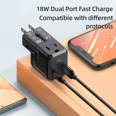 Mcdodo CH-8110, 18W PD QC Universal Travel Fast Charger, (2Ports Type-C+USB) - Image 5