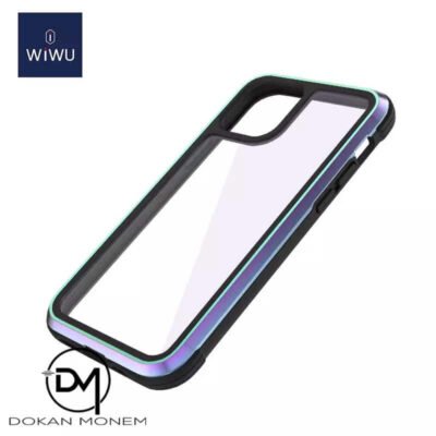 Dokanmonem-WiWU-Defense-Armor-Phone-Case-Aluminum-TPU-Frame (5) WiWU Defense Armor iPhone 12 / iPhone 12Pro Case, Aluminum Frame Cover (Red) - Image 3
