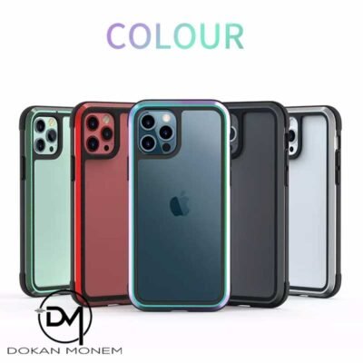 Dokanmonem-WiWU-Defense-Armor-Phone-Case-Aluminum-TPU-Frame (6) WiWU Defense Armor iPhone 12 / iPhone 12Pro Case, Aluminum Frame Cover (Red) - Image 5