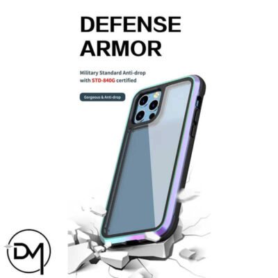 Dokanmonem-WiWU-Defense-Armor-Phone-Case-Aluminum-TPU-Frame (9) WiWU Defense Armor iPhone 12 / iPhone 12Pro Case, Aluminum Frame Cover (Red) - Image 4