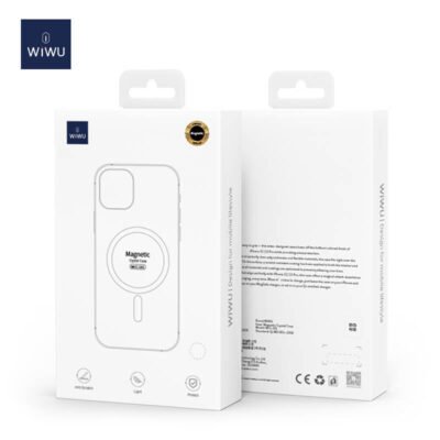 WiWU Clear Transparent iPhone 12 and iPhone 12 Pro Case with Magnetic Wireless Charger Ring Shockproof (4) WiWU Clear Transparent iPhone 12 Pro Max Case with Magnetic Wireless Charger Ring - Image 4