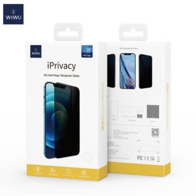 WiWU iPrivacy Anti-spy Screen Protector 2.5D Tempered Glass Black Film for iPhone13 Pro Max (1) WiWU iPrivacy Anti-spy Screen Protector 2.5D Tempered Glass Black Film for iPhone13 Pro Max - Image 4