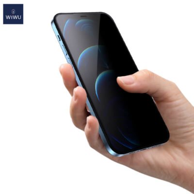 WiWU iPrivacy Anti-spy Screen Protector 2.5D Tempered Glass Black Film for iPhone13 Pro Max (4) WiWU iPrivacy Anti-spy Screen Protector 2.5D Tempered Glass Black Film for iPhone13 Pro Max - Image 3