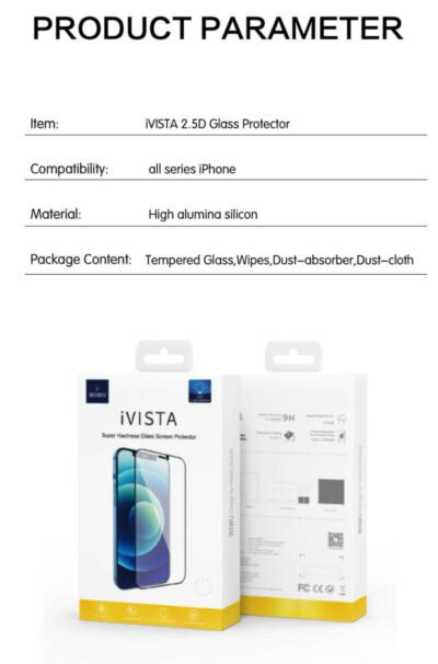 WiWU iVista Tempered Glass 2.5D Screen Protector for iPhone 12 and iPhone 12Pro - Image 4