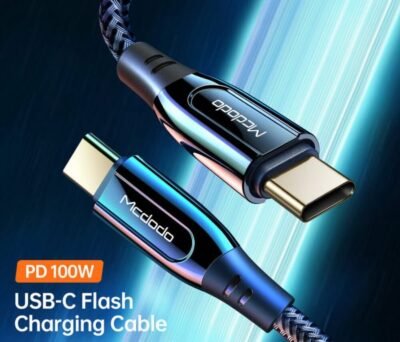 ca-812-100w-zinc-alloy-gold-plated-pd-type-c-to-type-c-cable-5 (1) Mcdodo CA-812-2m, 100W Super Charge, Type-C To Type-C, Data Cable, Fast Charge, 5A, 2meter - Image 1