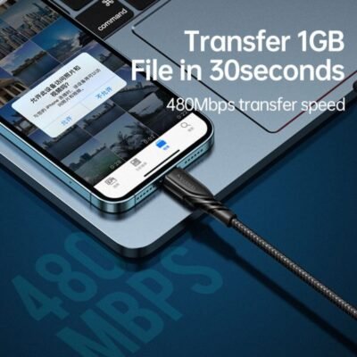 ⁦ماكدودو شاحن سريع Mcdodo CA-846, - أسود Type-c To Lightning - 2A, 1.2m⁩ - الصورة ⁦3⁩