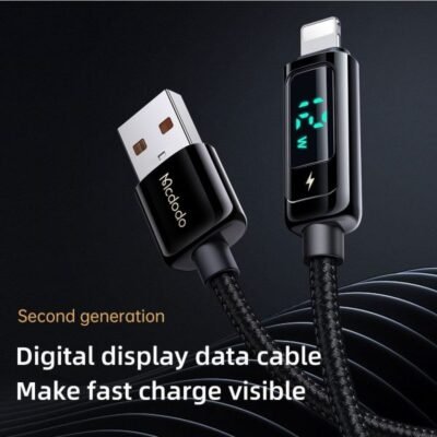 Mcdodo CA-994, Digital Pro Display Data Cable USB to Lightening, 3A, Fast Charge, 1.2m - Image 4