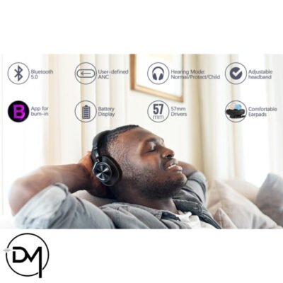 Bluedio T6 Bluetooth Cordless Stereo Headphones ANC wireless Headset, Microphone - Image 3