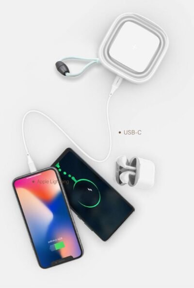 MIPOW  SPXO2W-T Pop Candle Power Bank 10000mAh With Wireless Charging –  blue - Image 5