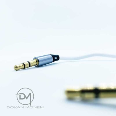 Miller Aluminum AUX cable 3.5 Jack - 2 Meter - white - Image 4