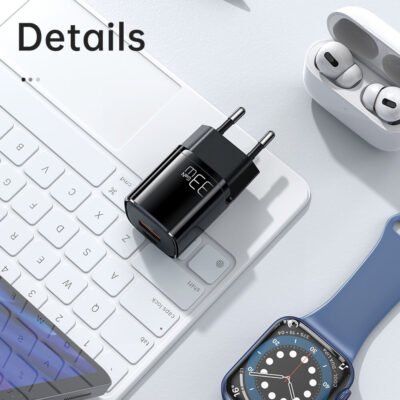 Mcdodo CH-015 33W PD+QC Mini GaN Fast Charger, Dual Port (Type-C+USB) Black - Image 3