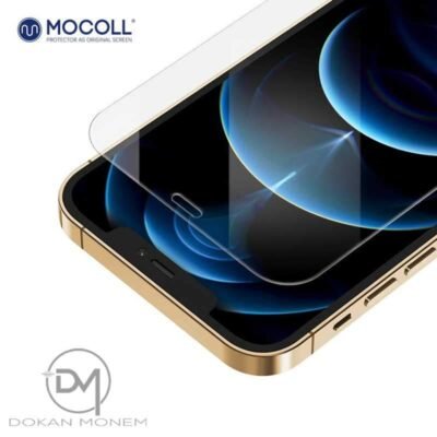 ⁦واقي شاشة من الزجاج المقوى Mocoll, 2.5D لهاتف iPhone 12 PRO Max⁩ - الصورة ⁦4⁩