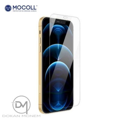 ⁦واقي شاشة من الزجاج المقوى Mocoll, 2.5D لهاتف iPhone 12 PRO Max⁩ - الصورة ⁦2⁩