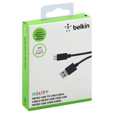 belkin MIXIT↑™ Micro USB Charge Data Cable / Sync - 3M long - White - Image 2