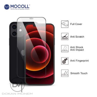 Dokanmonem-mocoll-2-5d-full-cover-tempered-glass-screen-protector-iphone-12-pro-max-4 Mocoll, 2.5D Full Cover Tempered Glass Screen Protector - iPhone 12 Pro Max - Image 2