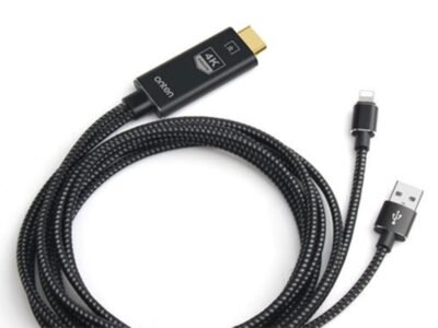 Dokanmonem-onten-lightning to hdmi (4) Onten OTN-7519 Mobile HD Screen Player Adaptor Lightning To HDMI 4K 1.8m - Image 5