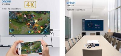 Dokanmonem-onten-lightning to hdmi (8) Onten OTN-7519 Mobile HD Screen Player Adaptor Lightning To HDMI 4K 1.8m - Image 8