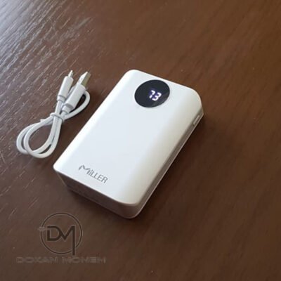 Miller Power Bank 10000 mAh - 2 USB output, With Digital Battery Indicator (Black) + Micro Cable - Image 3