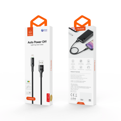 Mcdodo CA-741 Stronger SR Dual Color Led Auto Power Off USB to Lightning Cable 1.2m - Red - Image 5