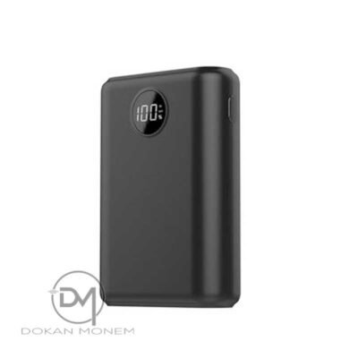 dokanmonem-Miller-Power-Bank-10000-mAh-with-Digital-Battery-Indicator-White-(5) باور بانك ميلر 10000 mAh مع مؤشر بطارية رقمي 4 مخارج Lightning-Mico-USB & USB-C شحن سريع لون اسود مع كابل اضافي - الصورة 1