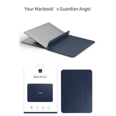 ⁦WIWU ويوو حافظة جلد ماك بوك برو رفيع مقاس 13.3 inch - لون ازرق⁩ - الصورة ⁦6⁩