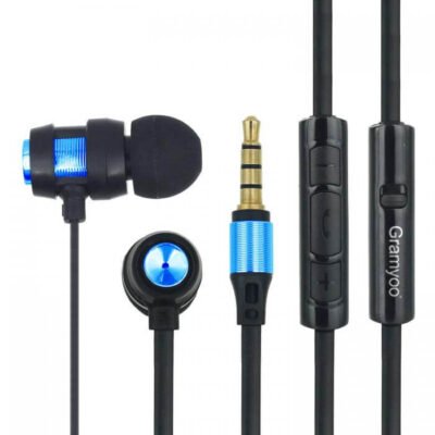 Gramyoo X16 3.5mm Audio Wired Earphone In-ear Headphone - Gold - Image 3