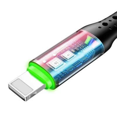Mcdodo CA-741 Stronger SR Dual Color Led Auto Power Off USB to Lightning Cable 1.2m - Red - Image 2