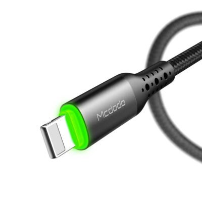 Mcdodo CA-741 Stronger SR Dual Color Led Auto Power Off USB to Lightning Cable 1.2m - Red - Image 4