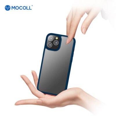 ⁦موكول - جراب موبايل - ازرق MOCOLL Redseries - iPhone 12 Pro Max⁩ - الصورة ⁦2⁩