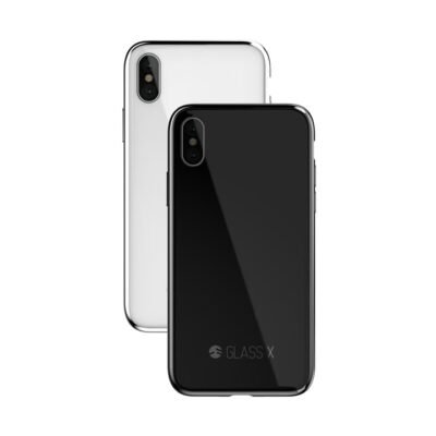 SwitchEasy GLASS X Protective Case for iPhone X & iPhone XS (Black with Metallic Black border) - Image 6