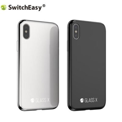 SwitchEasy GLASS X Protective Case for iPhone X & iPhone XS (Black with Metallic Black border) - Image 7