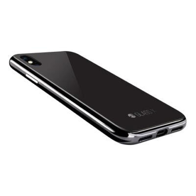 SwitchEasy GLASS X Protective Case for iPhone X & iPhone XS (Black with Metallic Black border) - Image 5