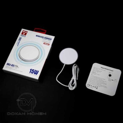dokanmonem-tgvis-odj-63-magsafe-15w-wireless-magnetic-fast-charger-for-smart-phone-usb-c-white TGVI'S  ODJ-63 magsafe 15W Wireless Magnetic Fast Charger For smart phone - USB-C - White - Image 4