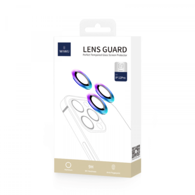 ⁦زجاج مقوى Wiwu- Guard لعدسات الكاميرا هواتف iphone13 PRO & iphone PRO MAX - اسود⁩ - الصورة ⁦3⁩