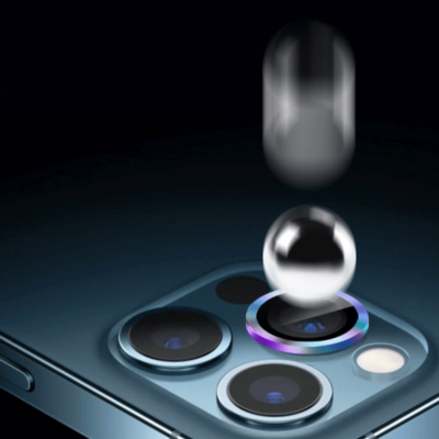 ⁦زجاج مقوى Wiwu- Guard لعدسات الكاميرا هواتف iphone13 PRO & iphone PRO MAX - اسود⁩ - الصورة ⁦2⁩