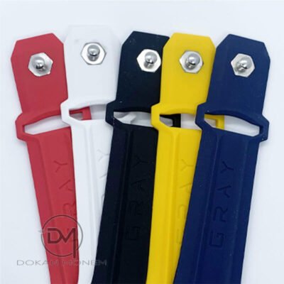 GRAY Silicone Watch Band For iWatch (42/44mm) - Red - Image 2