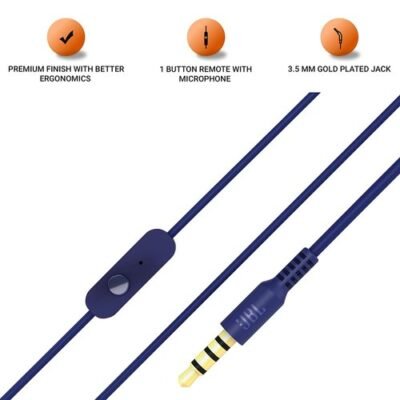 ⁦جا بي ال - سماعة اذن عالية النقاء مزودة ب مايك (ازرق ) JBL HARMAN C200SI⁩ - الصورة ⁦2⁩